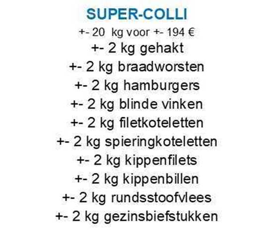 Afbeelding van 20 kg Supercolli (zie info)