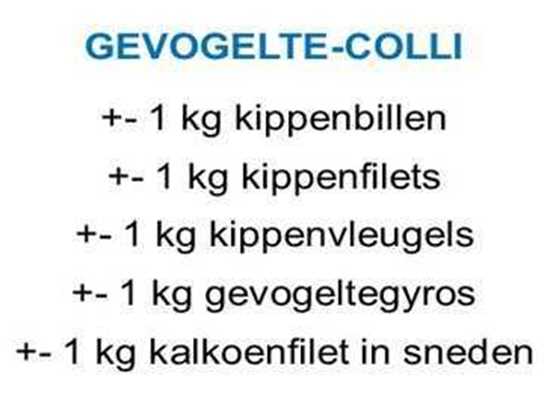 Afbeelding van Gevogeltecolli (zie info)