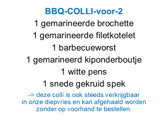 Afbeelding van BBQ voor 2 personen (diepvries)