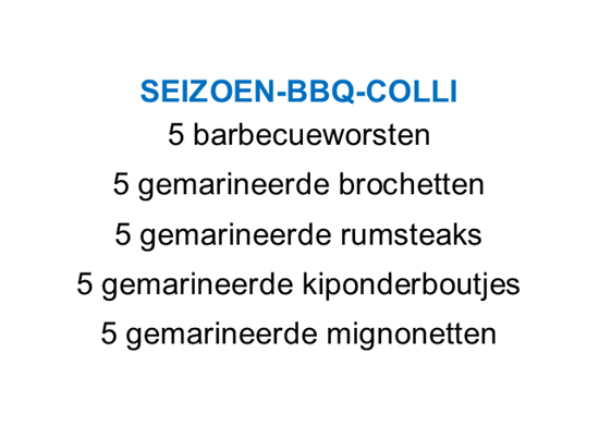 Afbeelding van Seizoens-bbq-colli (zie info)