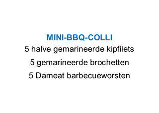 Afbeelding van Mini-bbq-colli (zie info)