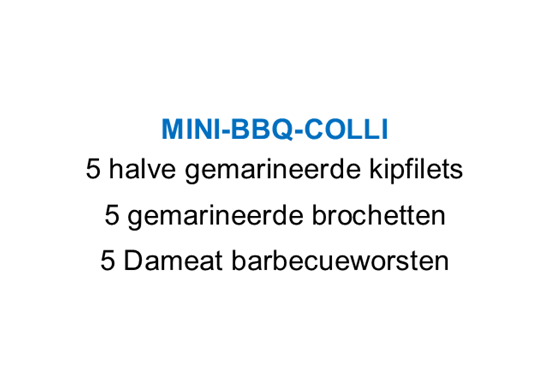 Afbeelding van Mini-bbq-colli (zie info)