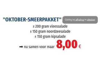 Afbeelding van Oktober-smeerpakket (zie info)