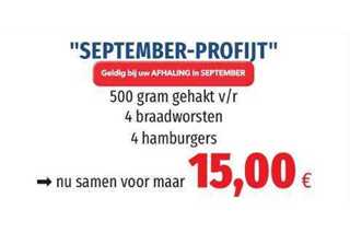 Afbeelding van September-profijt (zie info)