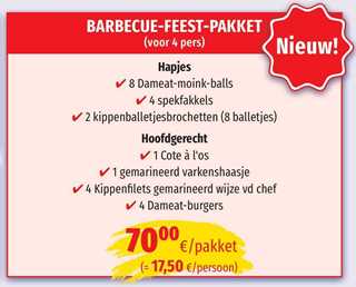 Afbeelding van Barbecue-Feest-Pakket (zie info)