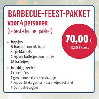 Afbeelding van Barbecue-Feest-Pakket (zie info)
